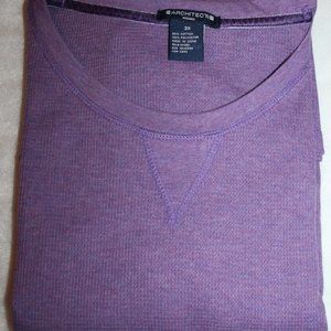 NWOT Architect Woman Heathered Purple Long Sleeve Thermal Top